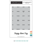 Concord & 9th Mix & Match Hearts Clear Stamp Set 12367*