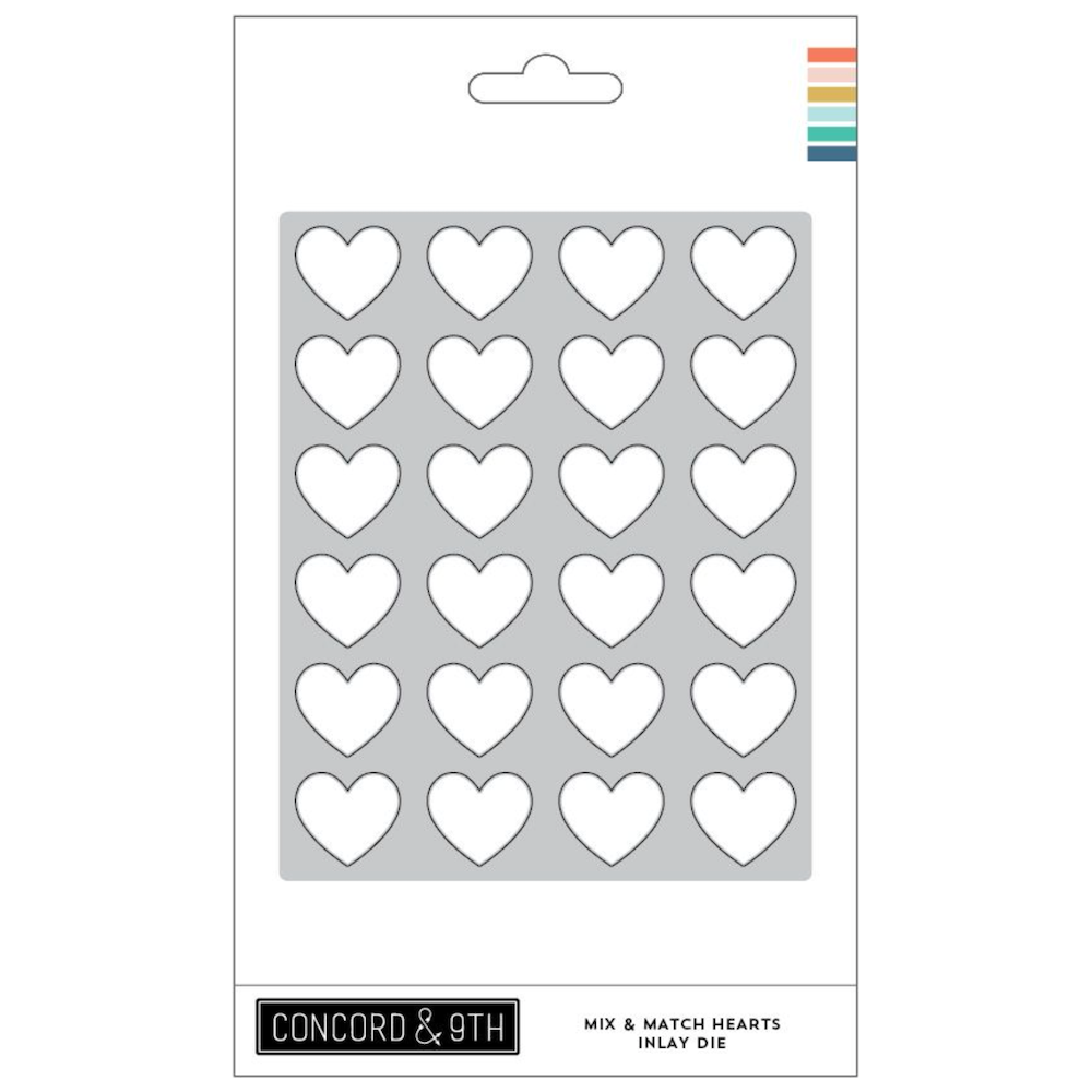 Concord & 9th Mix & Match Hearts Stamp and Die Bundle