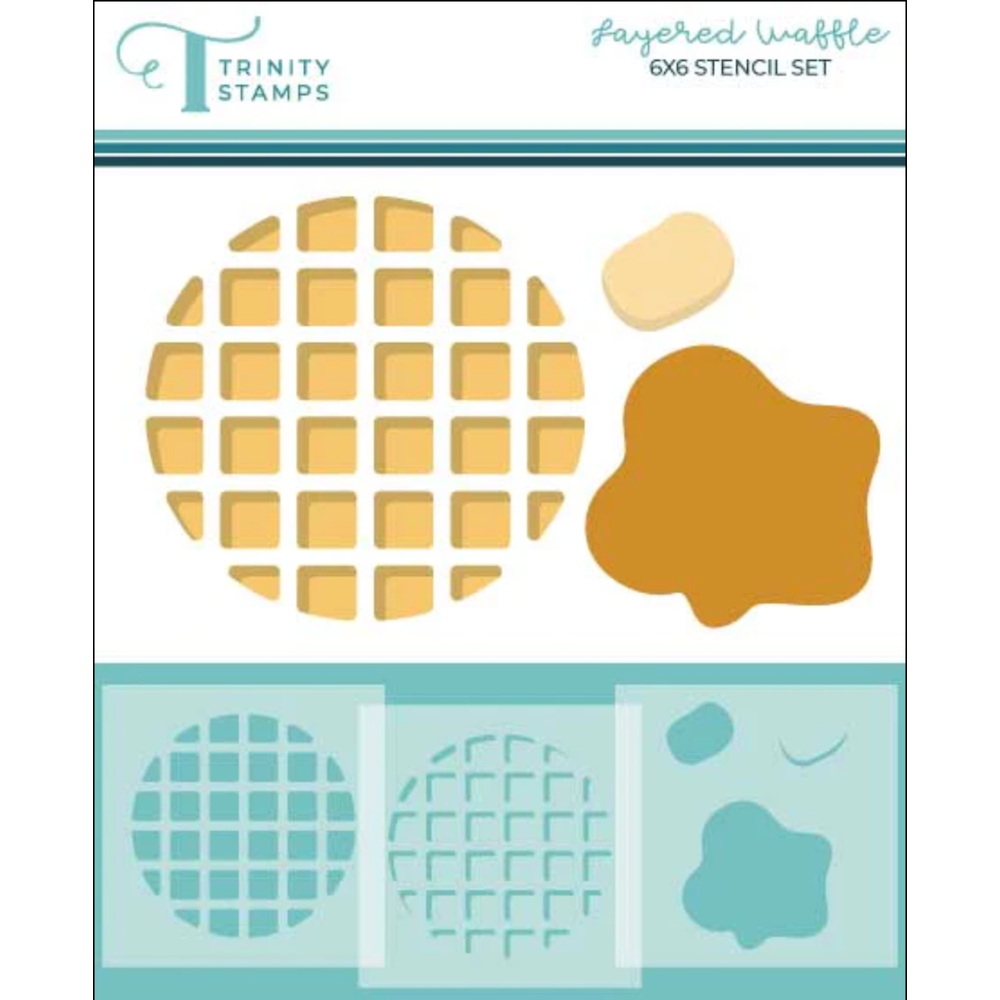 Trinity Stamps Layered Waffle Stencil Set tss-087