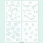 Concord & 9th Sweet Stems Stamp Stencil and Die Bundle