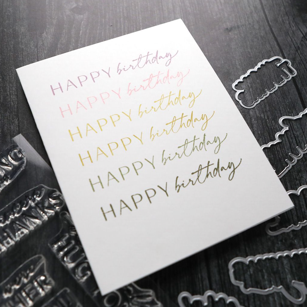 Concord & 9th Kristina Werner Written Words Stamp and Die Bundle