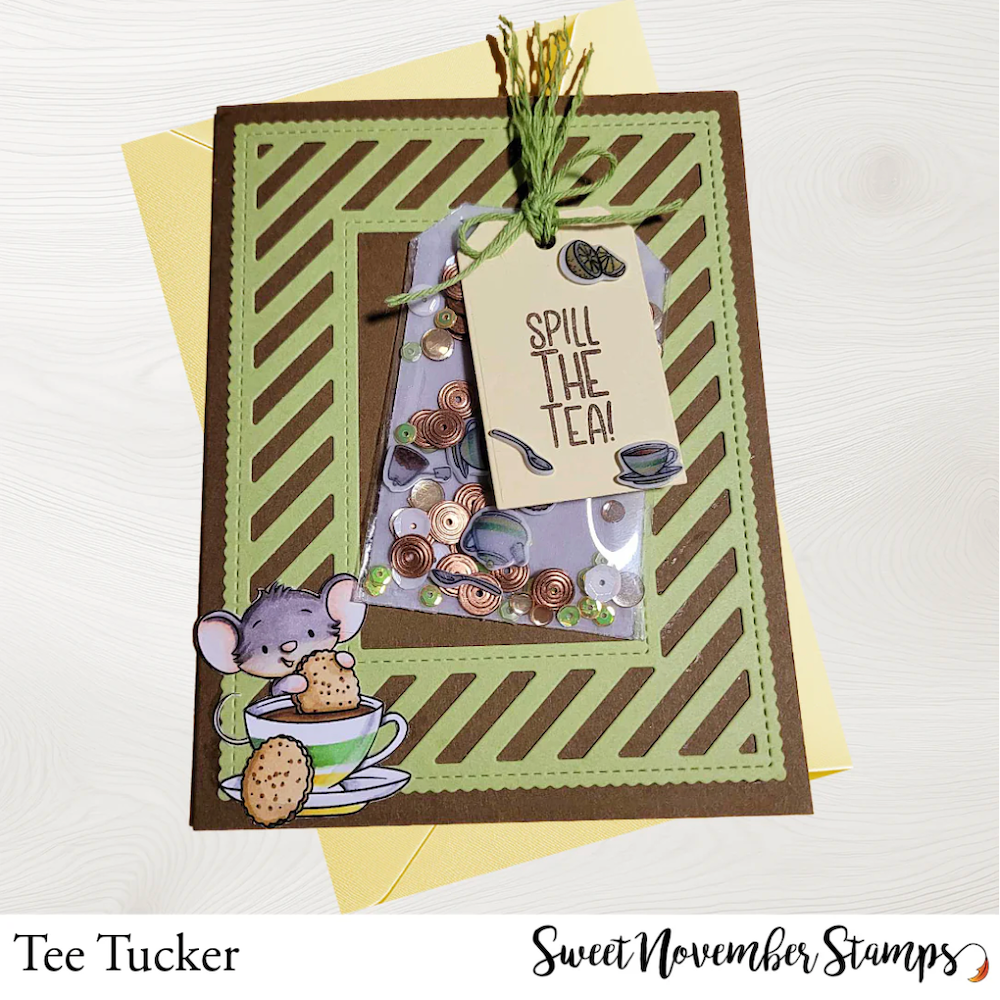 Sweet November Stamps Tea Time Embellishment Mix sns-sq-tt-25