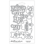 Concord & 9th Kristina Werner Missing Your Hugs Stamp Stencil Die Bundle