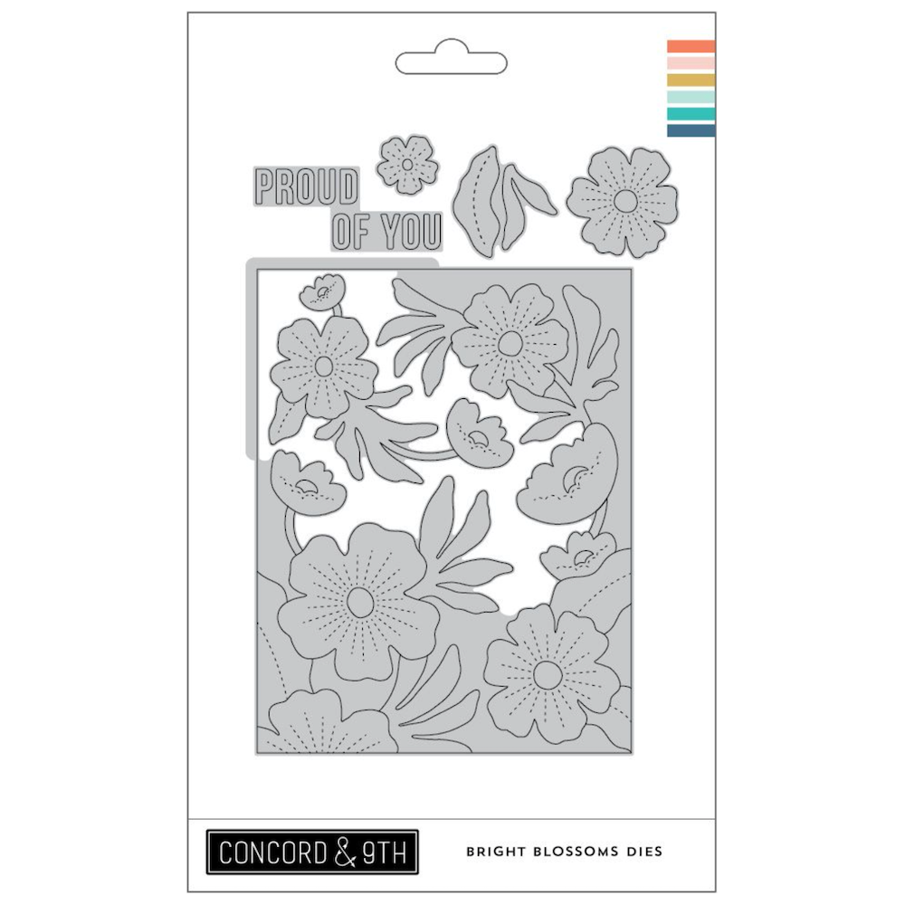 Concord & 9th Bright Blossoms Stamp and Die Bundle