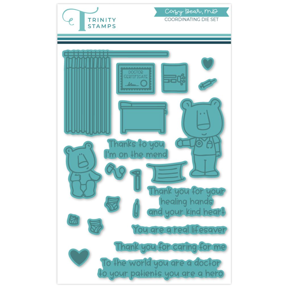 Trinity Stamps Cozy Bear, MD Die Set tmd-c381*