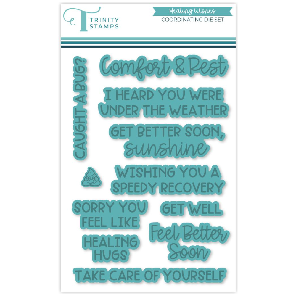 Trinity Stamps Healing Wishes Stamp and Die Bundle