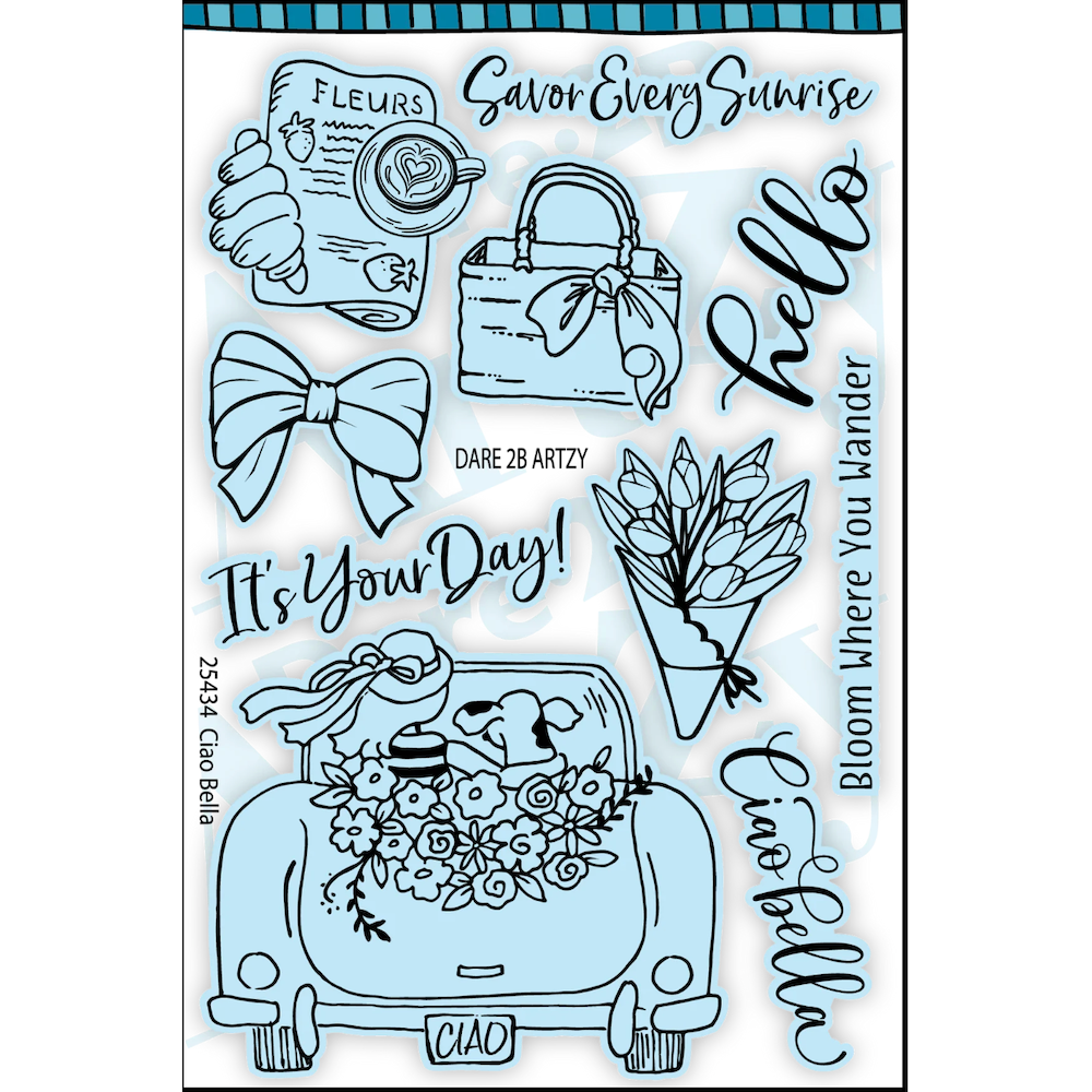 Dare 2B Artzy Ciao Bella Stamp and Die Bundle