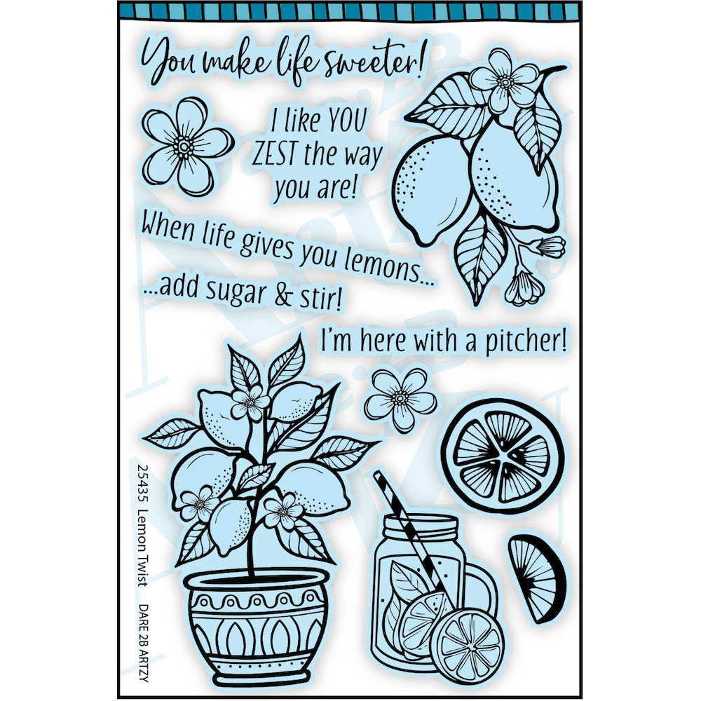 Dare 2B Artzy Lemon Twist Stamp and Die Bundle