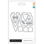 Concord & 9th Pennant Party Stamp and Die Bundle