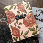 Concord & 9th Kristina Werner Long Line Roses Stamp Die and Stencil Bundle