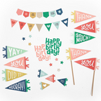 Concord & 9th Pennant Party Stamp and Die Bundle