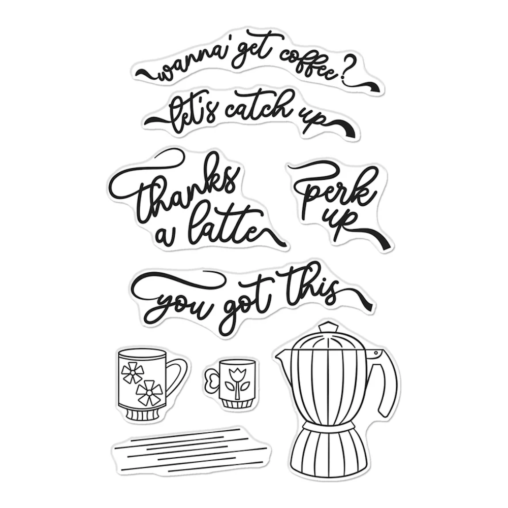 Hero Arts Perk Up Clear Stamp Set cm804