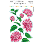 Alex Syberia Designs Gorgeous Peonies Stamp Die and Stencil Bundle