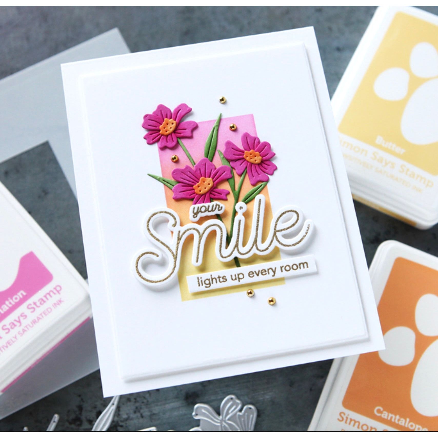 Simon Says Stamp Delicate Wildflowers Wafer Dies s1006 Friend Like You Friend Card | color-code:ALT06