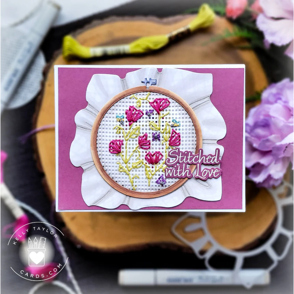 Honey Bee Lovely Layers Circle Embroidery Hoops Dies hbds-llcebh
