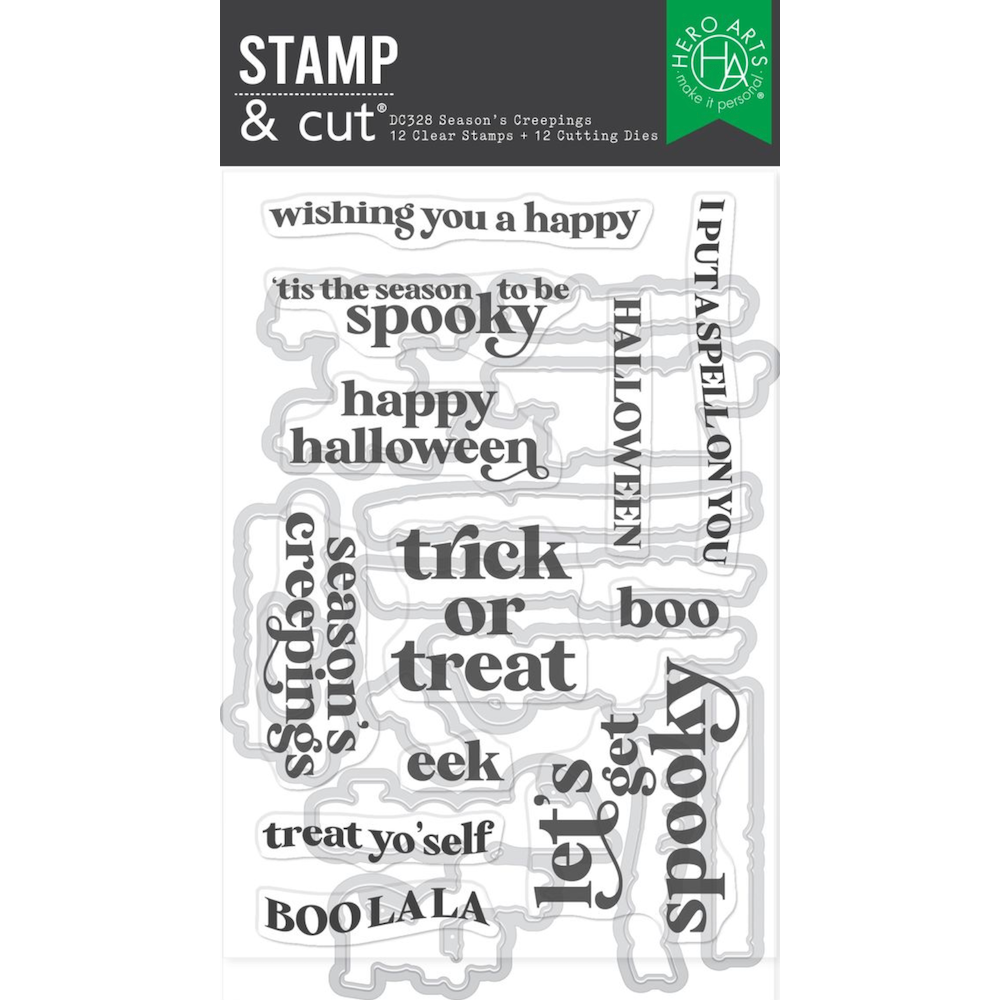 Hero Arts Season’s Creepings Clear Stamp and Die Set dc328
