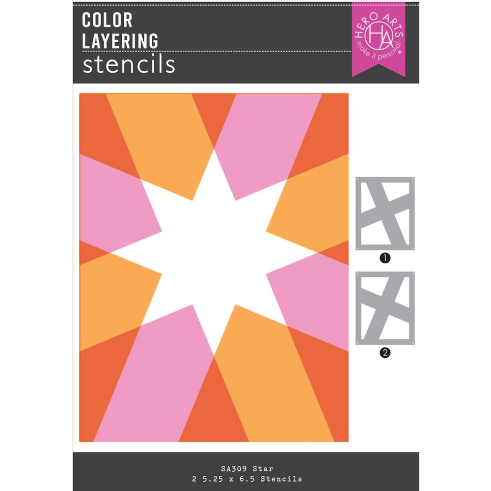 Hero Arts Color Layering Star Stencil Set sa309