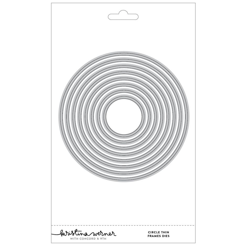 Concord & 9th Kristina Werner Circle Thin Frames Die Set kw1156