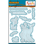 Dare 2B Artzy Floral Fawn Stamp and Die Bundle