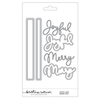 Concord & 9th Kristina Werner Joyful and Merry Stamp and Die Bundle