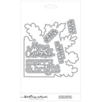Concord & 9th Kristina Werner Winter Greenery Background Stamp Die and Stencil Bundle