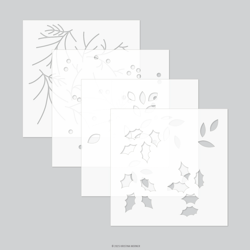 Concord & 9th Kristina Werner OCC So Very Merry Stamp Die and Stencil Bundle