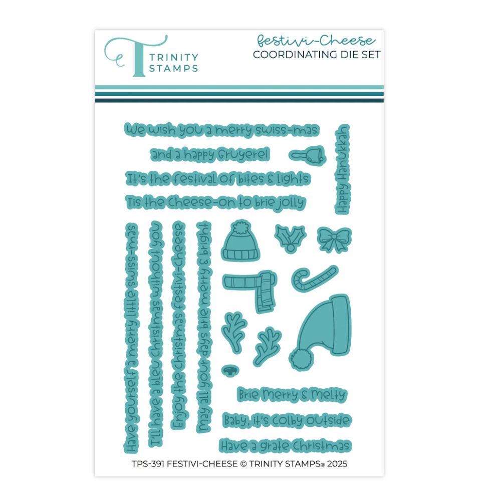 Trinity Stamps Festivi-cheese Stamp and Die Bundle