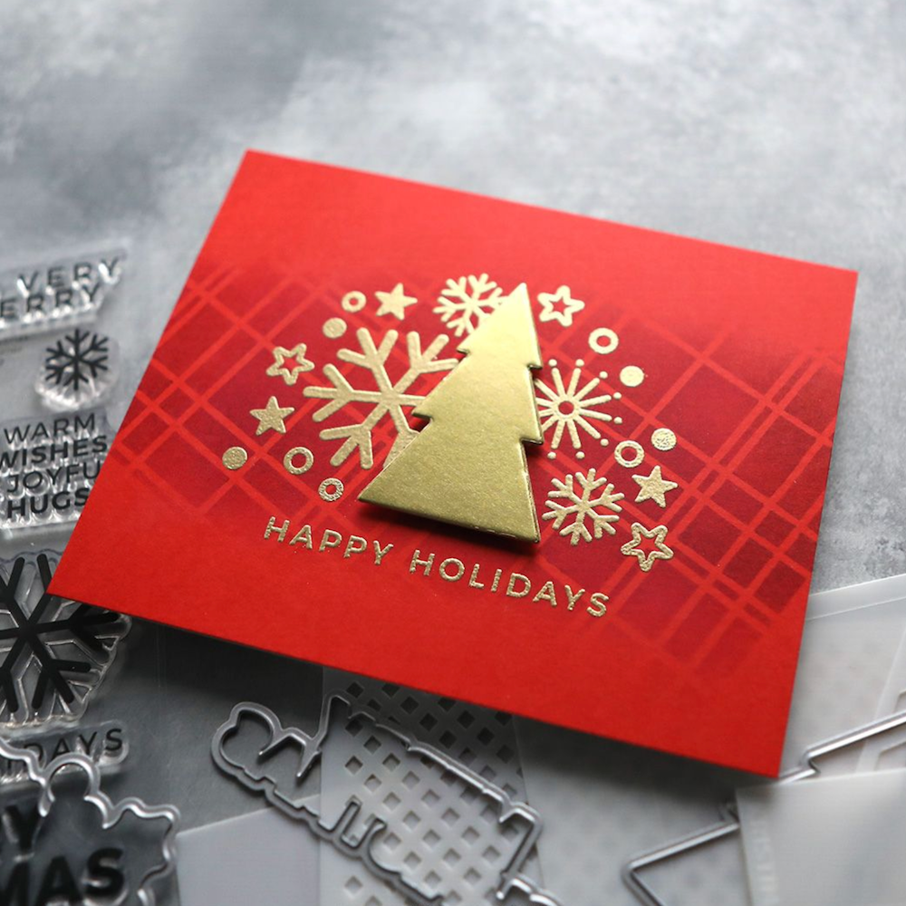 Concord & 9th Kristina Werner Simple Christmas Stamp Die and Stencil Bundle