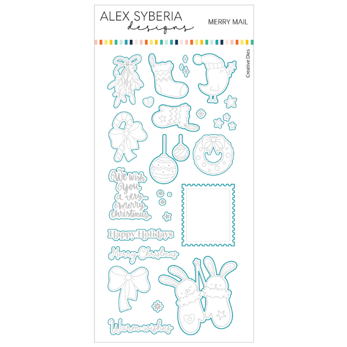 Alex Syberia Designs Merry Mail Stamp and Die Bundle