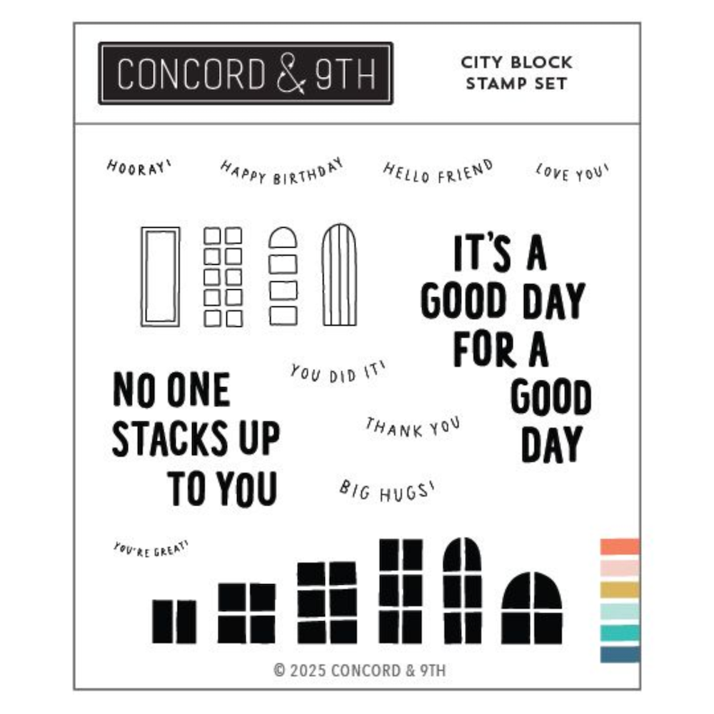 Concord & 9th City Block Clear Stamp Set 12662