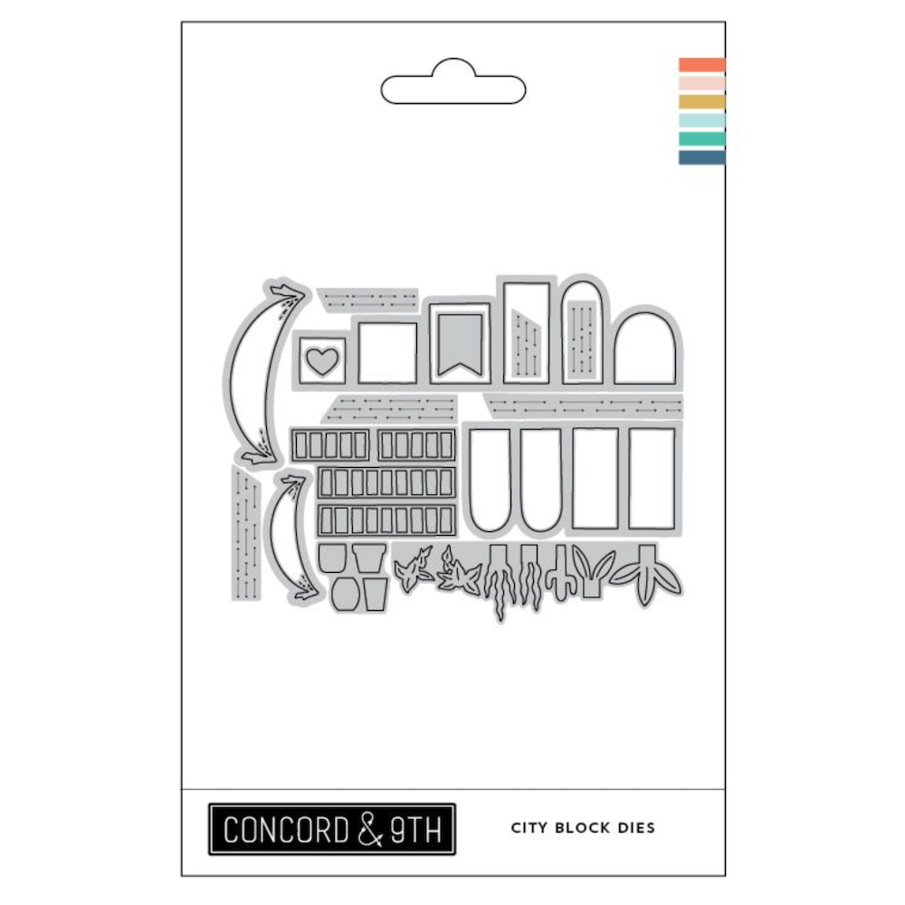 Concord & 9th City Block Stamp Die and Stencil Bundle