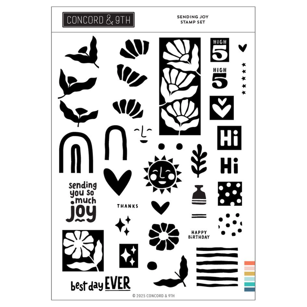 Concord & 9th Sending Joy Stamp and Die Bundle