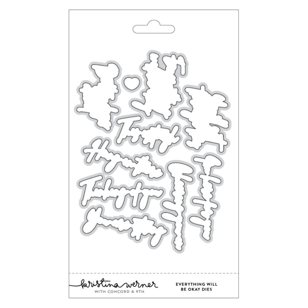 Concord & 9th Kristina Werner Everything Will Be Okay Stamp and Die Bundle