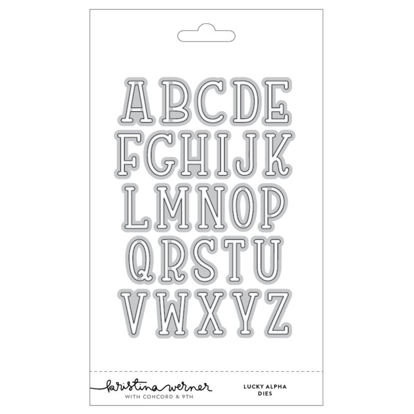 Concord & 9th Kristina Werner Lucky Alpha Stamp and Die Bundle