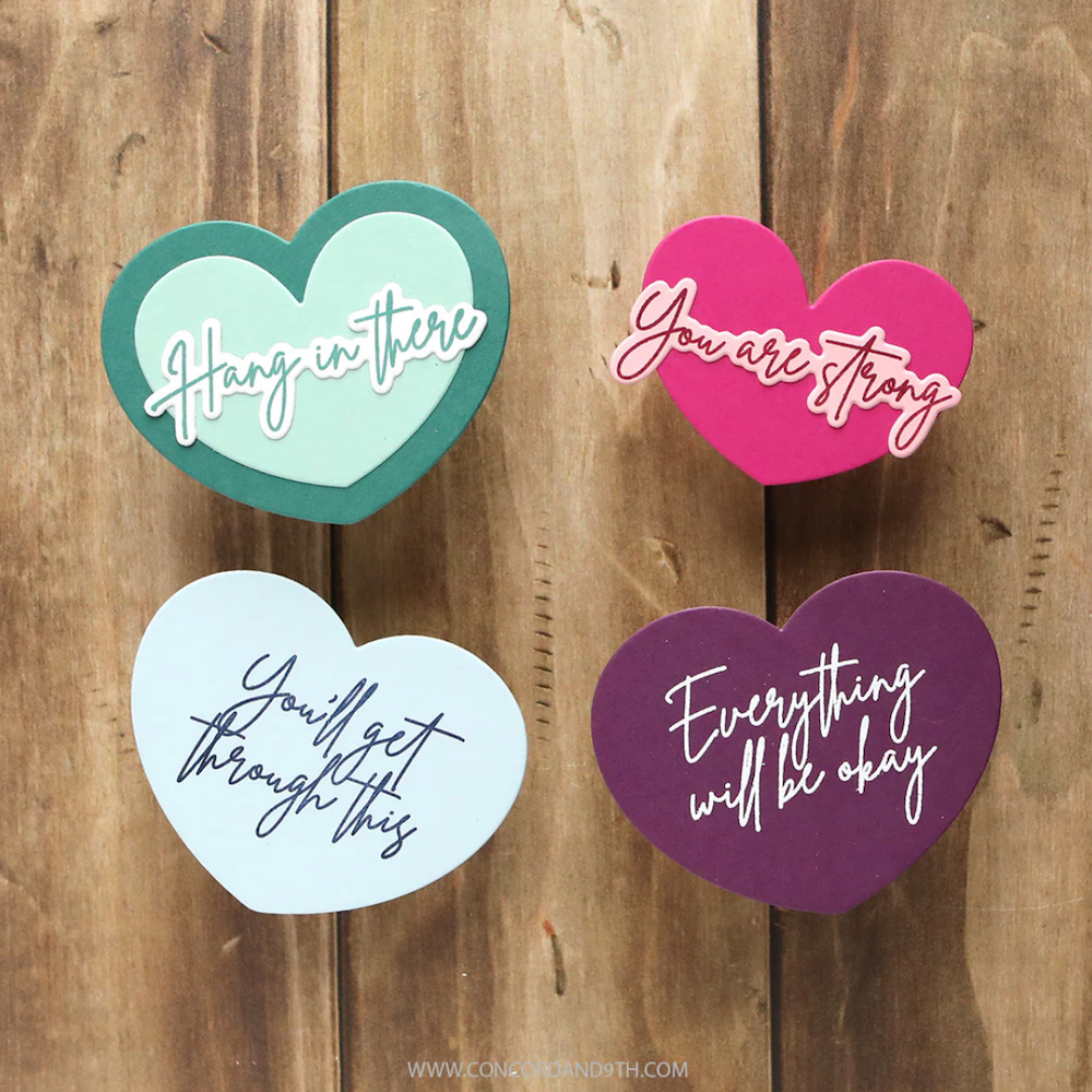 Concord & 9th Kristina Werner Everything Will Be Okay Stamp and Die Bundle