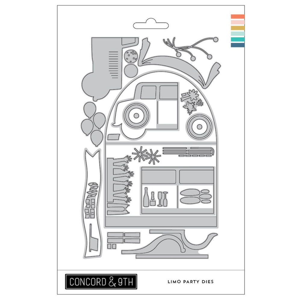 Concord & 9th Limo Party Stamps and Dies Bundle