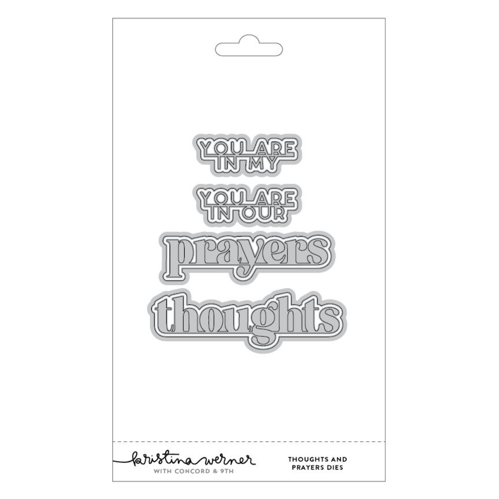 Concord & 9th Kristina Werner Thoughts and Prayers Stamps and Dies Bundle