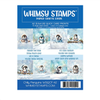 Whimsy Stamps Chilly Penguins Quick Card Fronts wsqcf-42