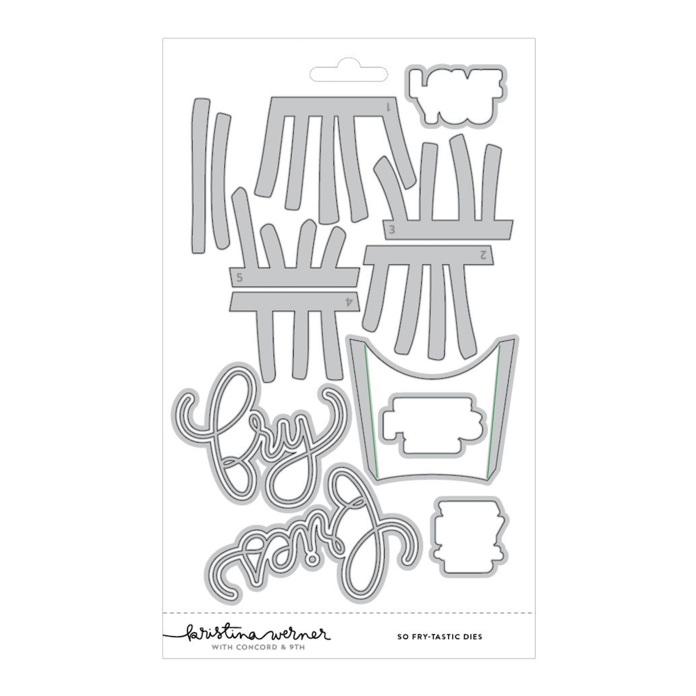 Concord & 9th Kristina Werner So Fry-tastic Stamps and Dies Bundle