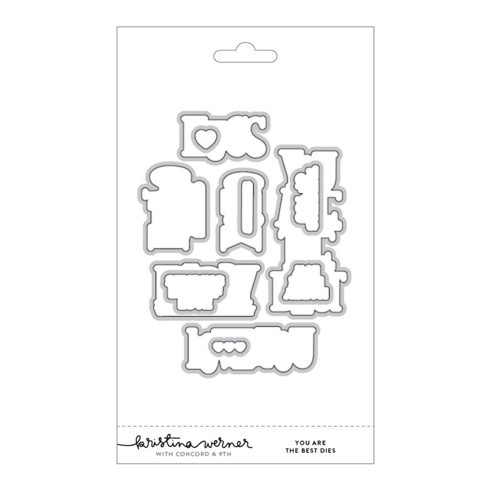 Concord & 9th Kristina Werner You Are The Best Stamps and Dies Bundle