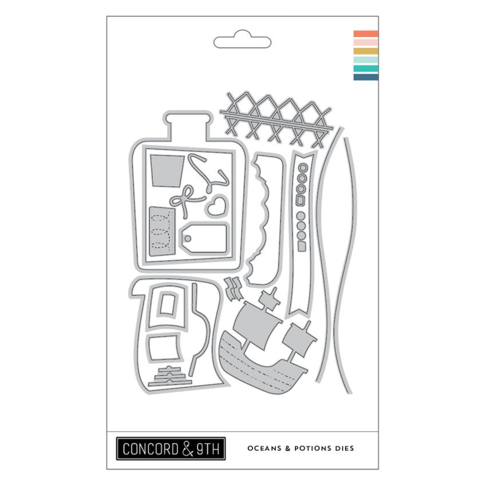 Concord & 9th Oceans & Potions Stamps and Dies Bundle