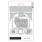 Concord & 9th Happy Mail Stamps Dies and Embossing Folder Bundle