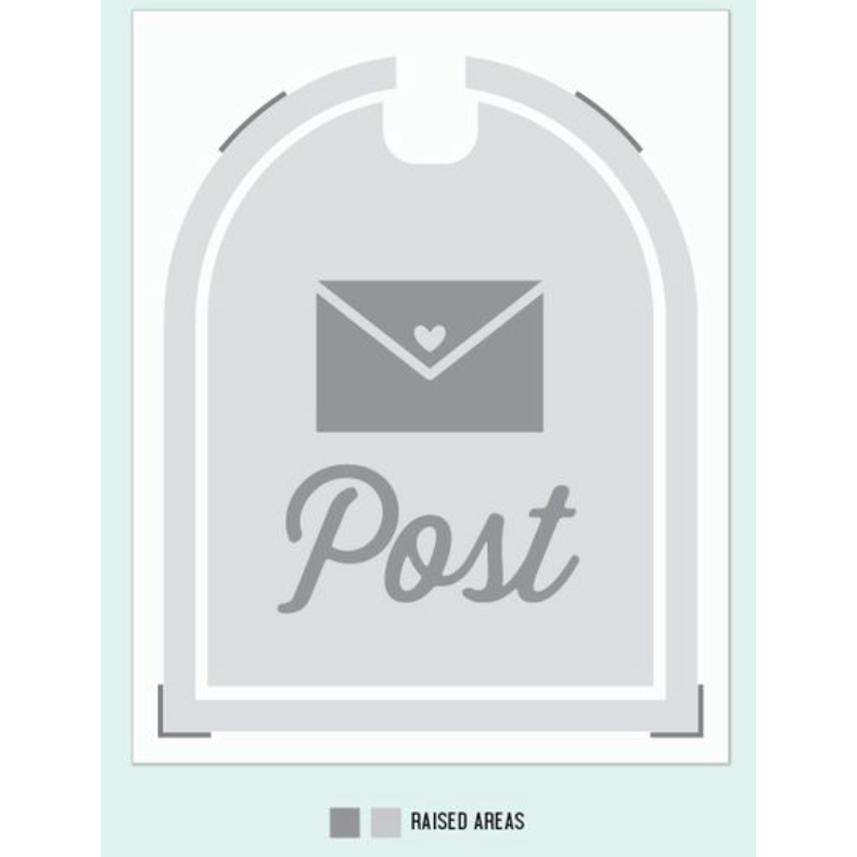 Concord & 9th Happy Mail Embossing Folder 12410