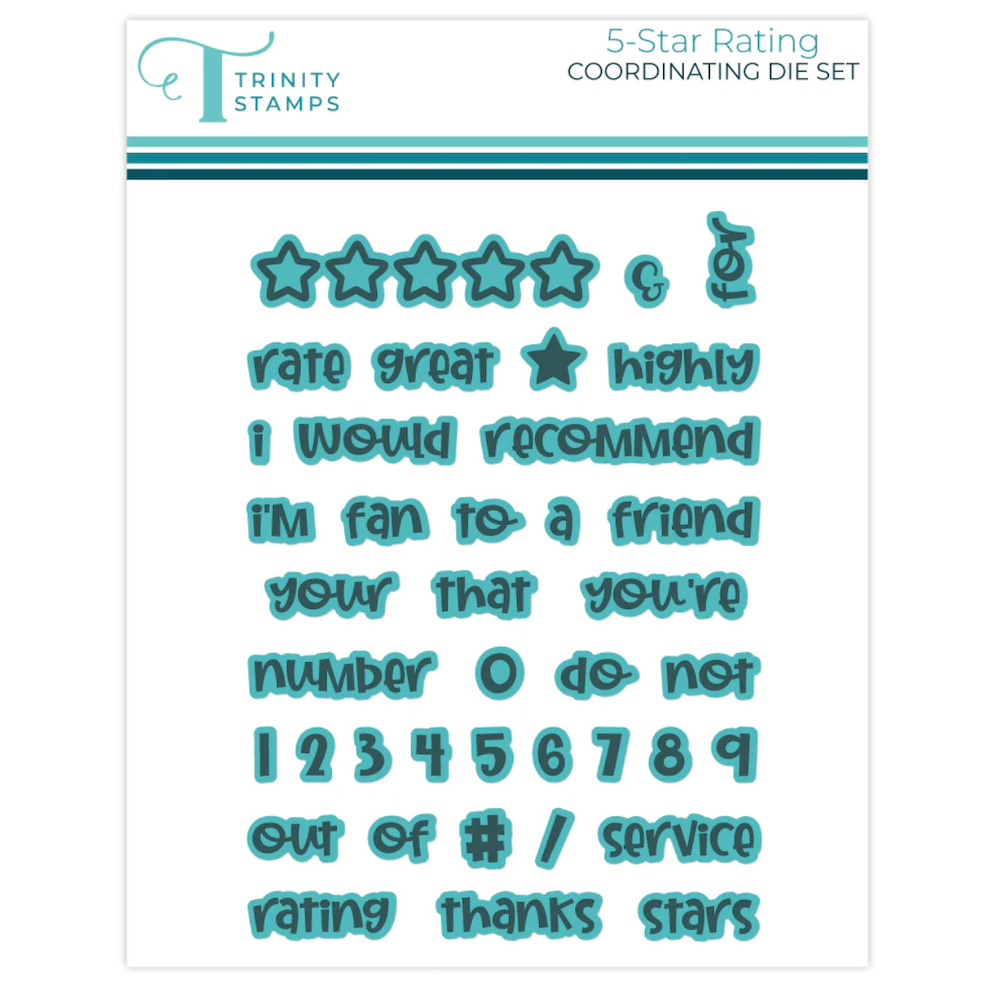 Trinity Stamps 5-Star Rating Stamp and Die Bundle