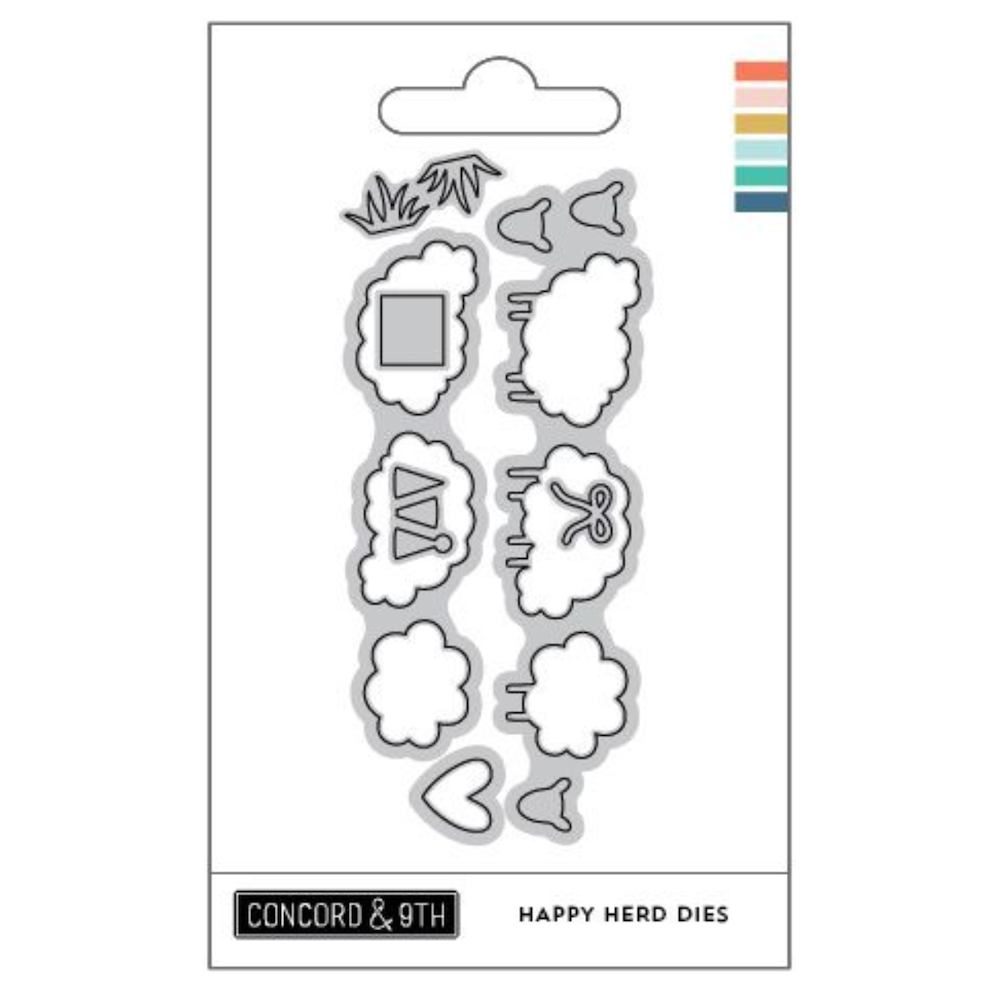 Concord & 9th Happy Herd Stamps Dies and Stencil Bundle