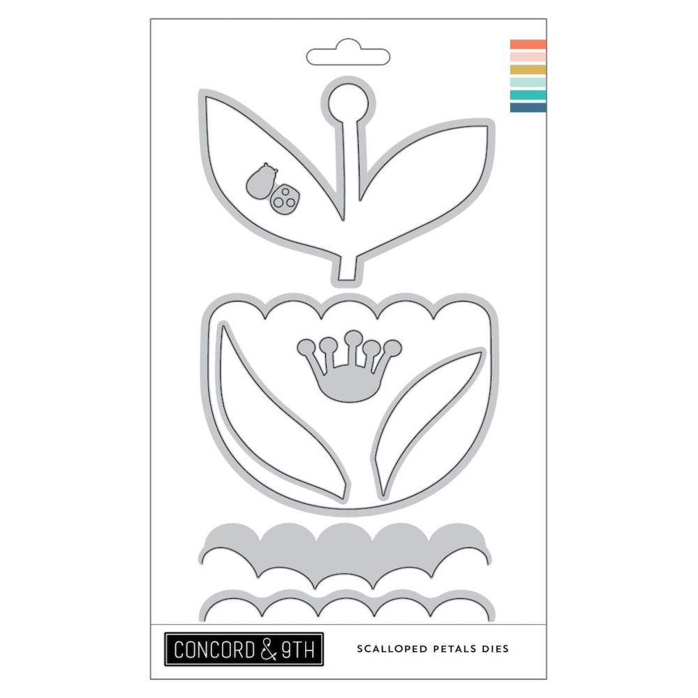 Concord & 9th Scalloped Petals Stamps and Dies Bundle