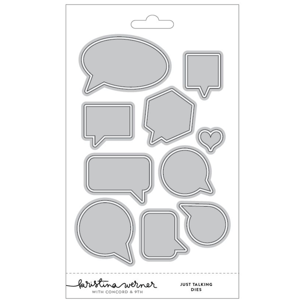 Concord & 9th Kristina Werner Just Talking Stamps Dies and Stencils Bundle