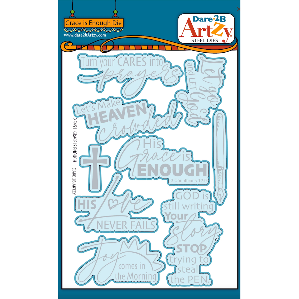 Dare 2B Artzy Grace is Enough Stamps and Dies Bundle