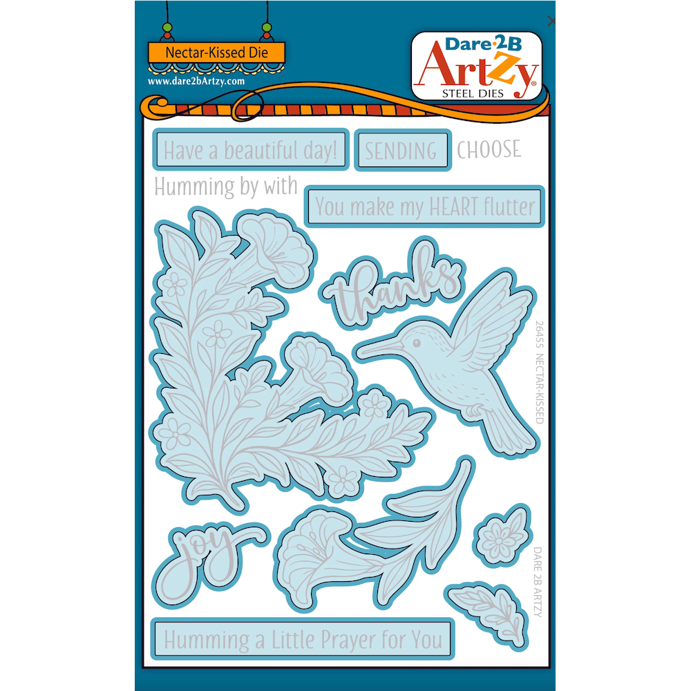 Dare 2B Artzy Nectar-Kissed Stamps and Dies Bundle