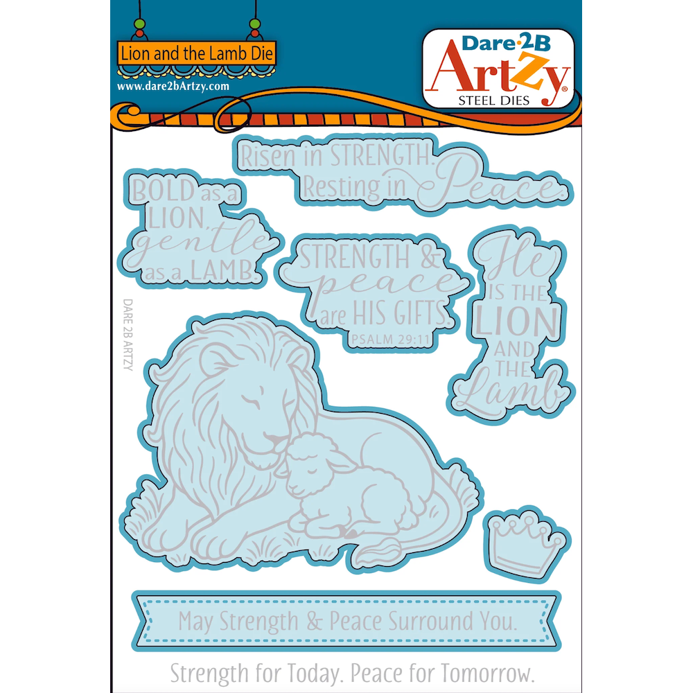 Dare 2B Artzy Lion and the Lamb Stamps and Dies Bundle
